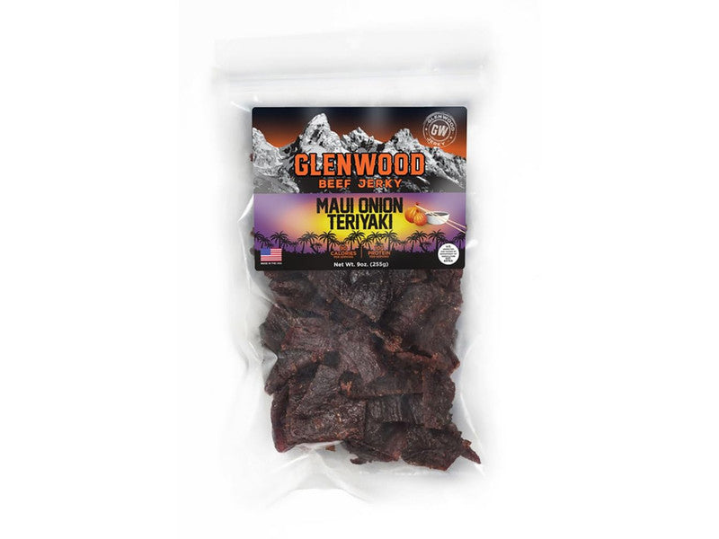 GLENWOOD MAUI ONION TERIYAKI JERKY 9 OZ
