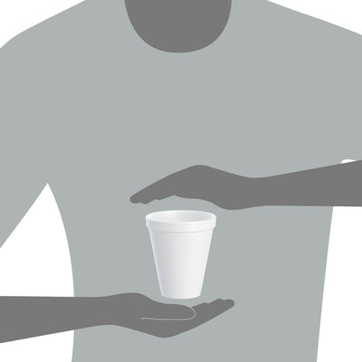 DART 12 OZ WHITE FOAM CUP 1000/CS