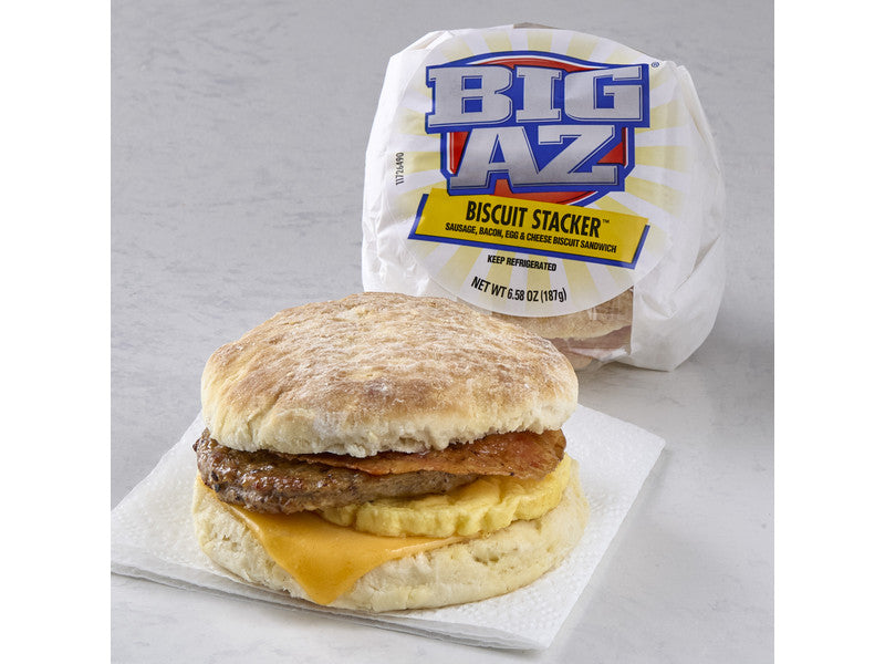 BIG AZ SAUSG/BACON/EGG/CHEE BISCT 6.96OZ