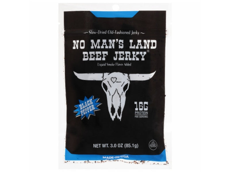 NO MAN'S LAND JERKEY PEPPERED 3 OZ