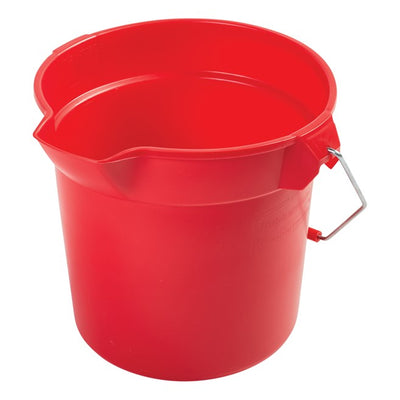 RUBBERMAID RED ROUND UTLITY PAIL 10/QT
