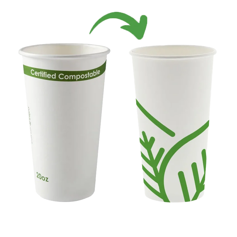 PRIMEWARE 20 OZ WHITE HOT CUP 1000/CS