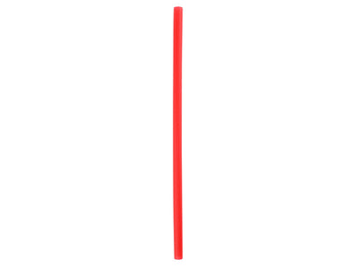 8" FAT RED UNWRAPPED STRAWS 6/400 CS