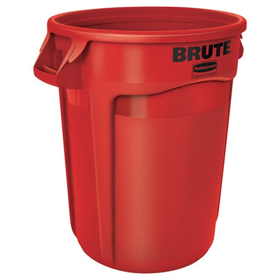 VENTED ROUND BRUTE CONT 23 GAL RED