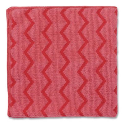 MICROFIBER RED CLOTHS 16X16  12/CS