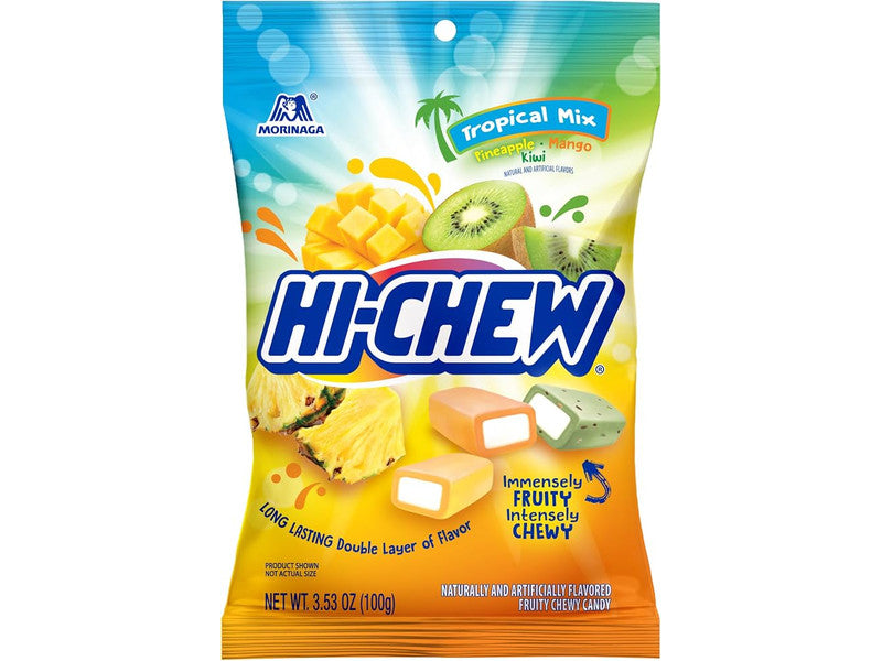 PEG BAG HI CHEW TROPICAL 3.53 OZ