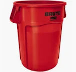 VENTED ROUND BRUTE CONTAINER 44 GAL RED
