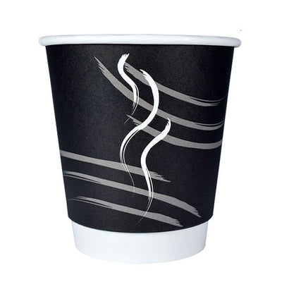 WRAPPED BLACK HOT CUP 12 OZ 500/CS