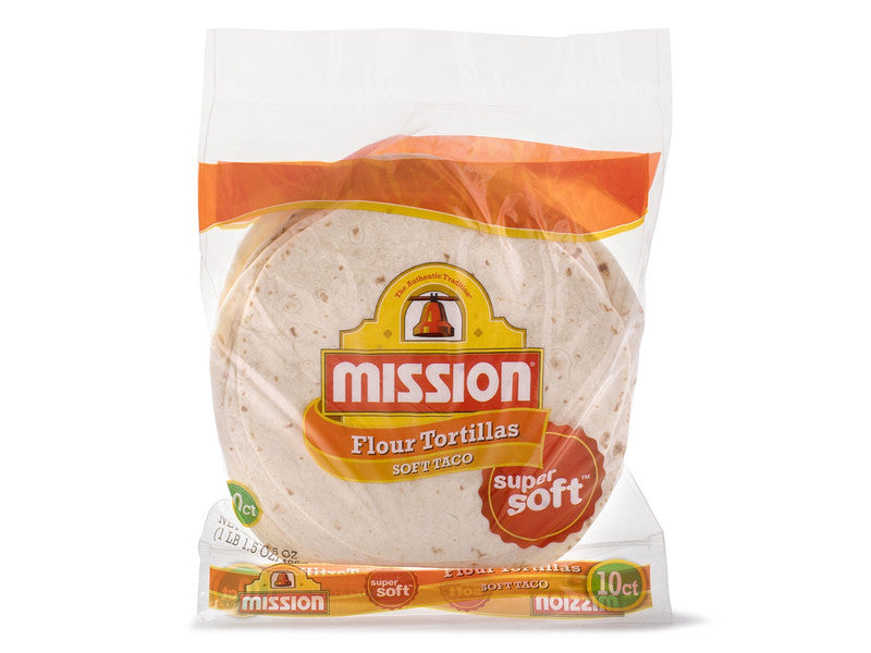 MISSION SUPER SOFT TACO 10/CT