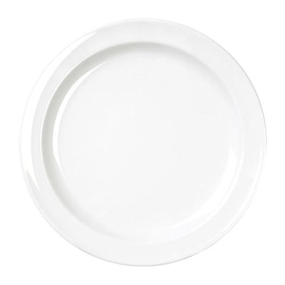 NUSTONE MELAMINE 9" WHITE PLATE 12/CS