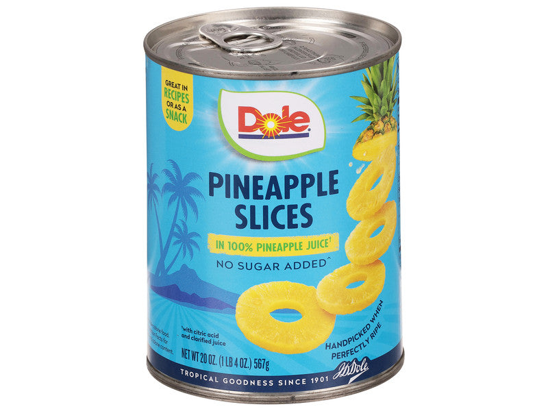 DOLE PINEAPPLE SLICED IN JUICE 12/20 OZ