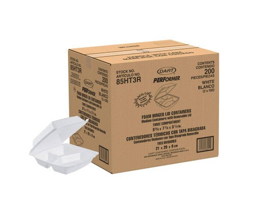 FOAM CONTAINER MEDIUM 3 COMP 200/CS