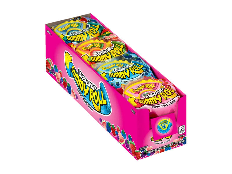 PUSH POP GUMMY ROLL 8 CT