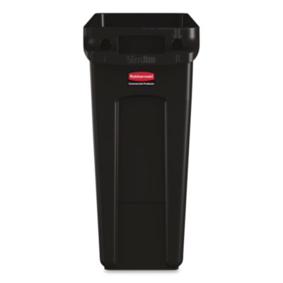 RUBBERMAID 16 GAL BLACK SLIM JIM