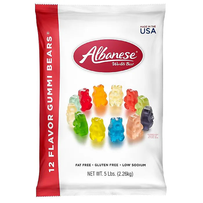 ALBANESE 12 FLAVOR GUMMI BEARS 4/27 OZ