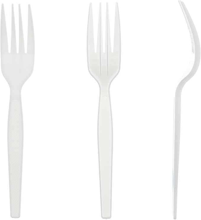 CUTLERY MEDIUM WHITE PP FORK 1000/CS