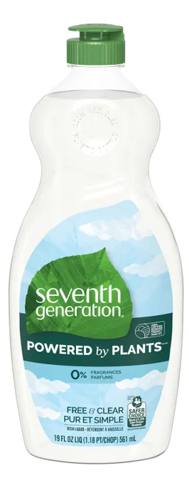 DISHWASHING LIQ FREE & CLEAR 19OZ,  6/CS