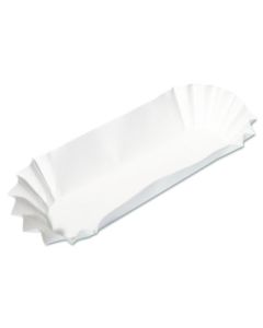 WHITE PAPER HOT DOG TRAY 8 INCH 500/CT