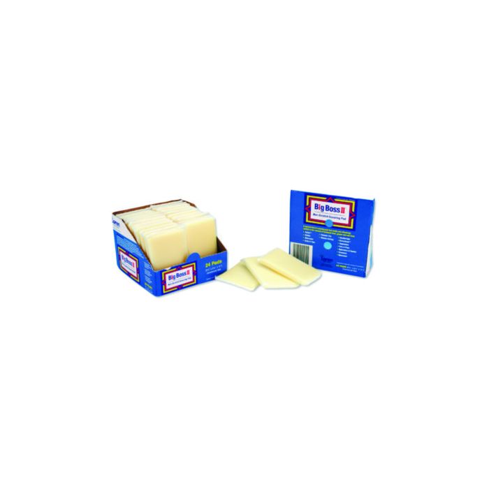 BIG BOSS NON-SCRATCH SCOUR PAD YEL 24/CN