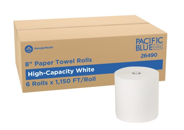 PACIFIC BLUE HARD ROLL TOWEL 6/1150' CS