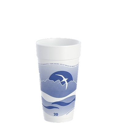 DART 20 OZ HORIZON FOAM CUP 500/CS