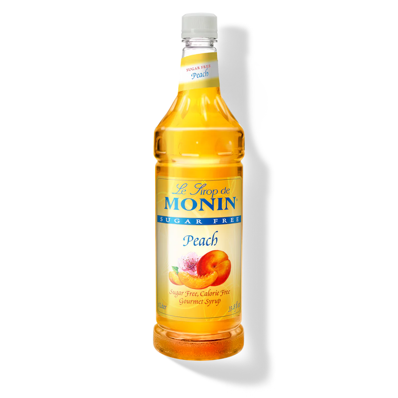 MONIN SF PEACH SYRUP 4/1 LTR