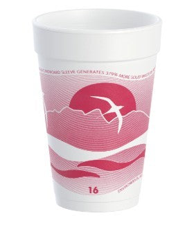 DART 16 OZ HORIZON FOAM CUP 1000/CS