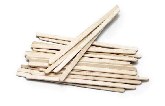 WOODEN UNWRAPPED COFFEE STIRRERS 500/CT