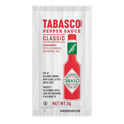 INDIVIDUAL TABASCO SAUCE 200/CS