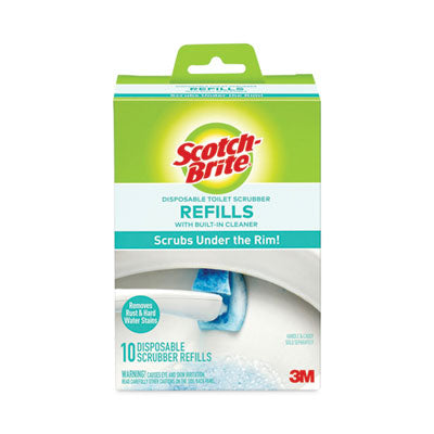 DISPOSABLE TOILET SCRUBBER REFILL 10/PK