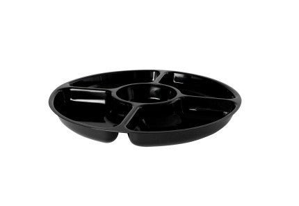 FINELINE 12" 5 COMPARTMENT TRAY 25/CS