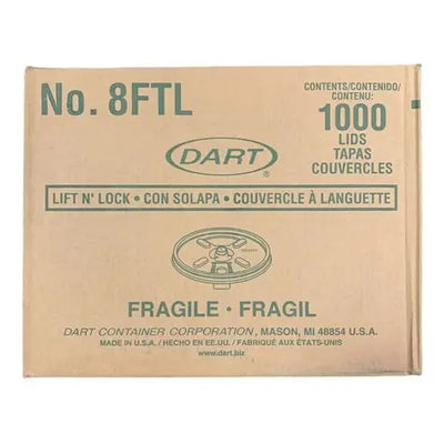 DART HOT CUP LID FITS 8/10 1000/CS