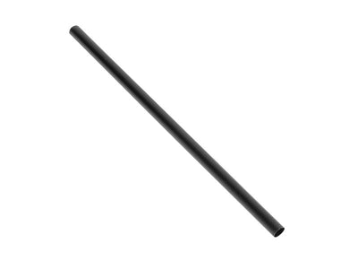 8" FAT BLACK UNWRAPPED STRAWS 6/400 CS