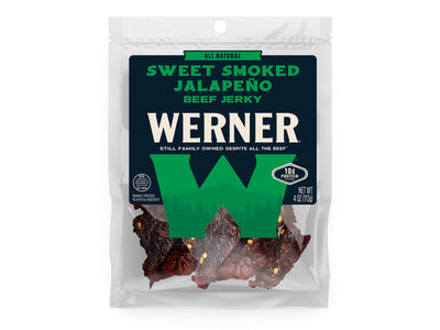 WERNER SWEET JALAPENO  BEEF JERKY