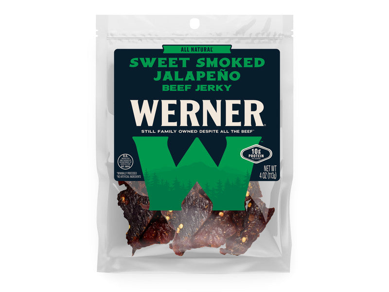 WERNER SWEET JALAPENO  BEEF JERKY