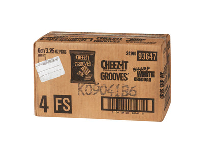 CHEEZE-IT GROOVES WHITE CHEDDAR 6/3.25 Z