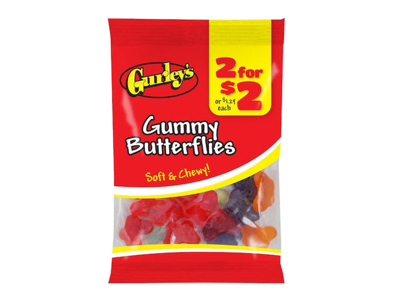 Gurleys Gummy Butterflies 12/3 OZ