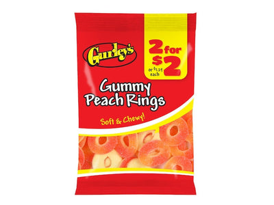 Gurleys Peach Rings 12/3.75 OZ