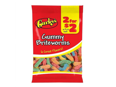 Gurleys Brite Gummy Worms 12/3.75 OZ